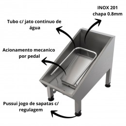 Lavador de Botas Industrial em Aço Inox – Construinox